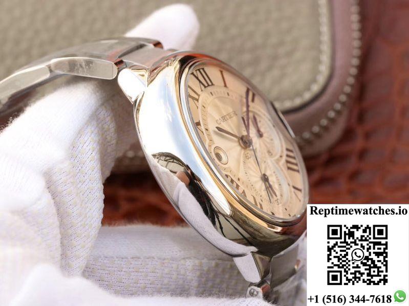 Cartier Ballon Bleu Chronograph W6920076 Zf Factory Silver Dial-Rep Time Watches