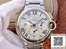 Cartier Ballon Bleu Chronograph W6920076 ZF Factory Silver Dial - Watches