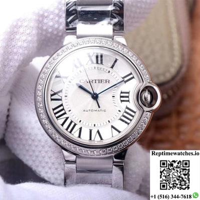 Cartier Ballon Bleu W4Bb0017 V6 Factory White Dial-Rep Time Watches