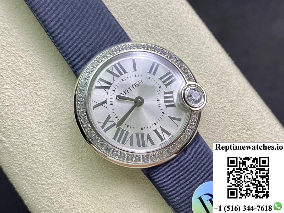 Cartier Ballon Bleu W4Bl0003 Dr Factory Cowhide Strap-Rep Time Watches