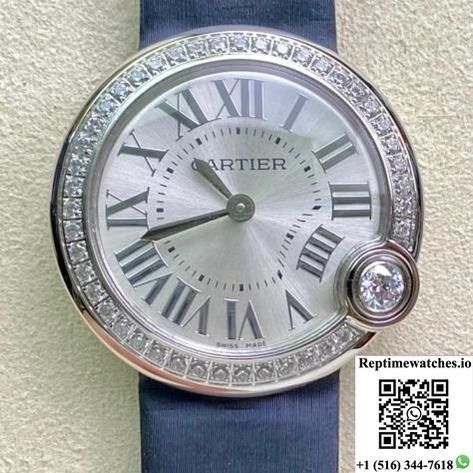 Cartier Ballon Bleu W4Bl0003 Dr Factory Cowhide Strap-Rep Time Watches