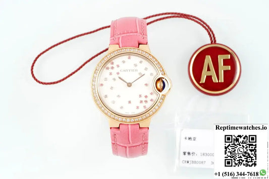 Cartier Ballon Bleu WJBB0087 AF Factory Diamond-Set Bezel