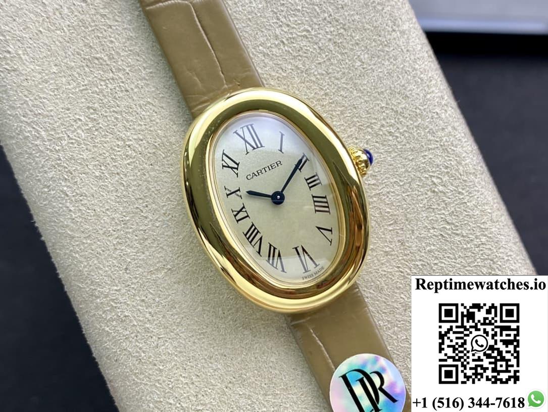 Cartier Bathtub Series Wgba0007 Dr Factory Taupe Strap-Rep Time Watches