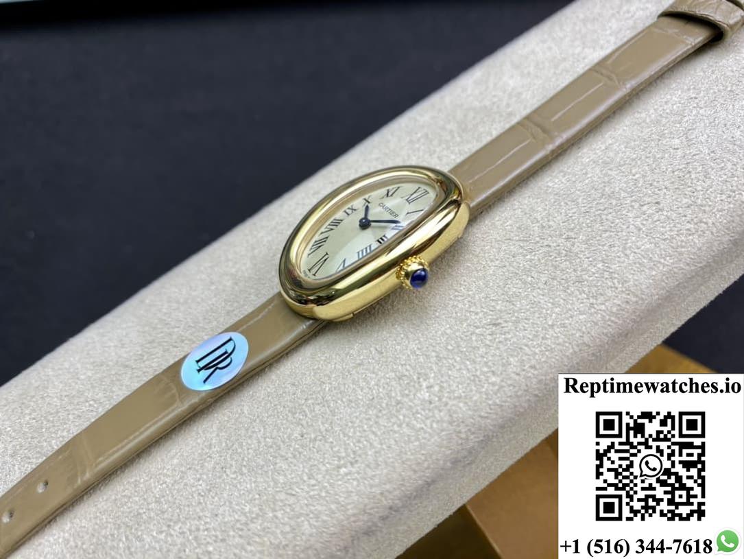 Cartier Bathtub Series Wgba0007 Dr Factory Taupe Strap-Rep Time Watches