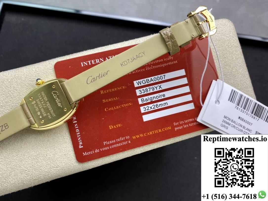 Cartier Bathtub Series Wgba0007 Dr Factory Taupe Strap-Rep Time Watches