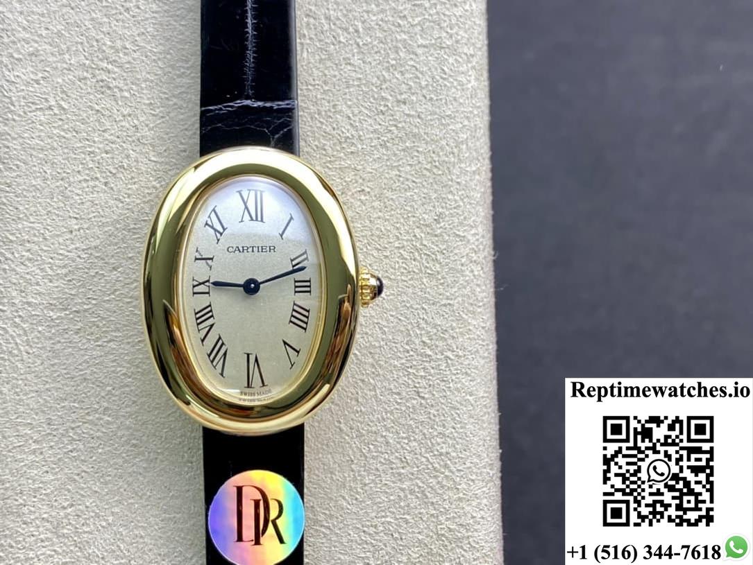 Cartier Bathtub Series Wgba0022 Dr Factory Black Strap-Rep Time Watches