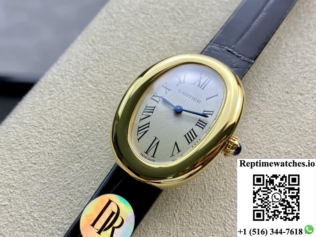 Cartier Bathtub Series Wgba0022 Dr Factory Black Strap-Rep Time Watches