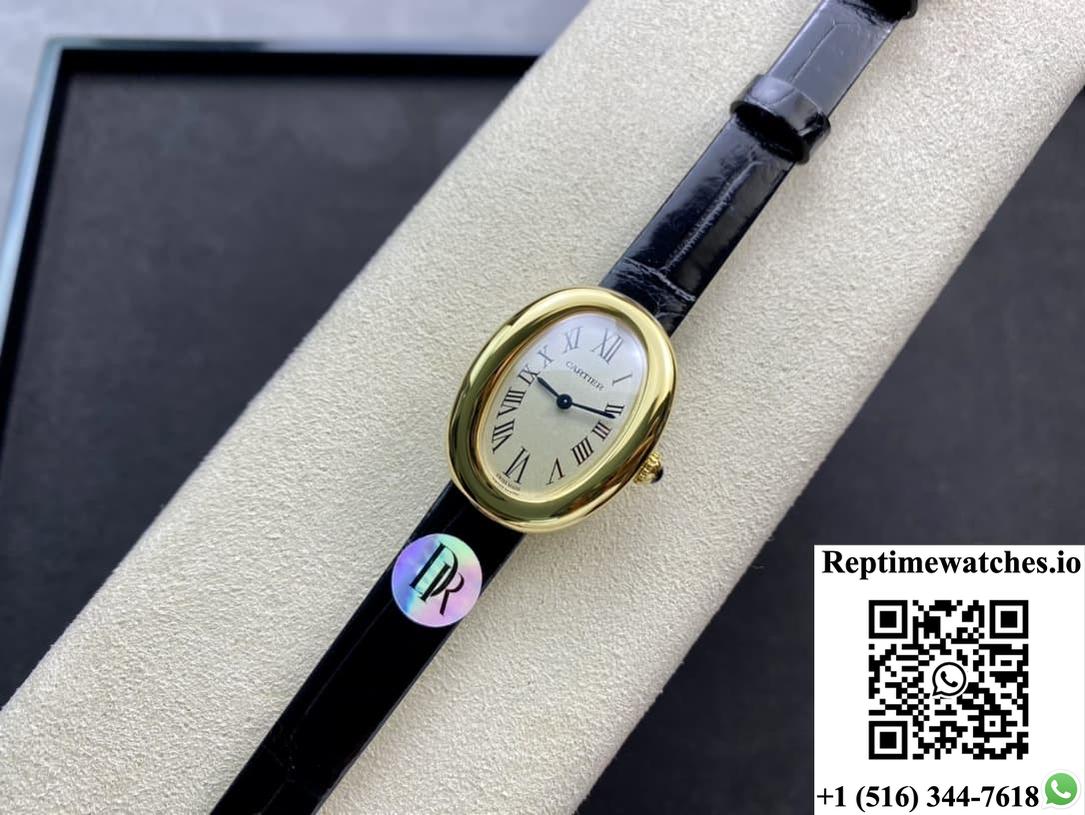 Cartier Bathtub Series Wgba0022 Dr Factory Black Strap-Rep Time Watches
