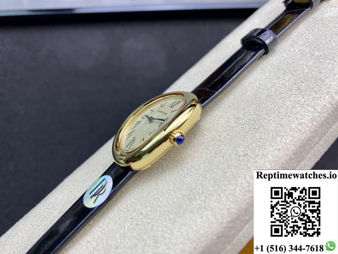 Cartier Bathtub Series Wgba0022 Dr Factory Black Strap-Rep Time Watches