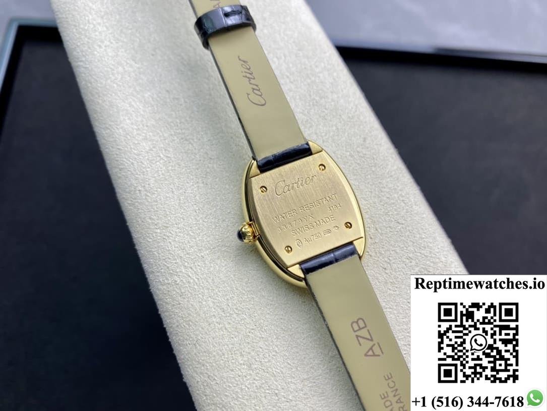 Cartier Bathtub Series Wgba0022 Dr Factory Black Strap-Rep Time Watches