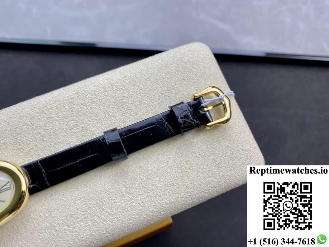 Cartier Bathtub Series Wgba0022 Dr Factory Black Strap-Rep Time Watches