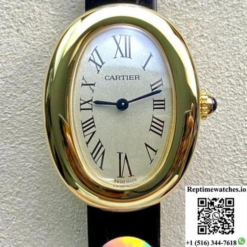 Cartier Bathtub Series Wgba0022 Dr Factory Black Strap-Rep Time Watches