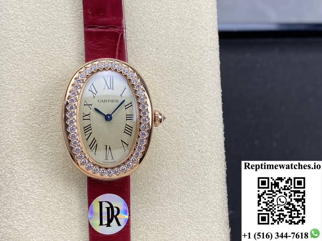 Cartier Bathtub Series Wjba0031 Dr Factory Red Strap-Rep Time Watches