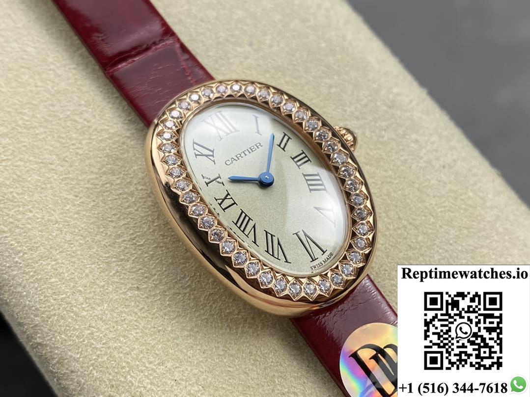 Cartier Bathtub Series Wjba0031 Dr Factory Red Strap-Rep Time Watches