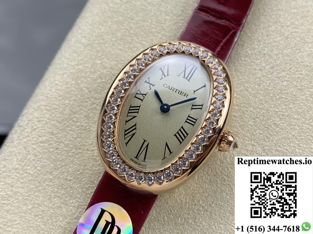 Cartier Bathtub Series Wjba0031 Dr Factory Red Strap-Rep Time Watches