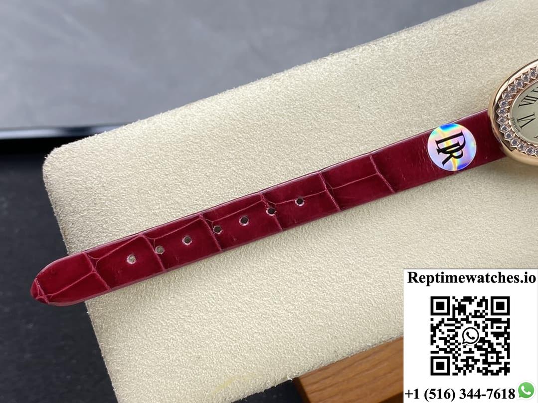 Cartier Bathtub Series Wjba0031 Dr Factory Red Strap-Rep Time Watches