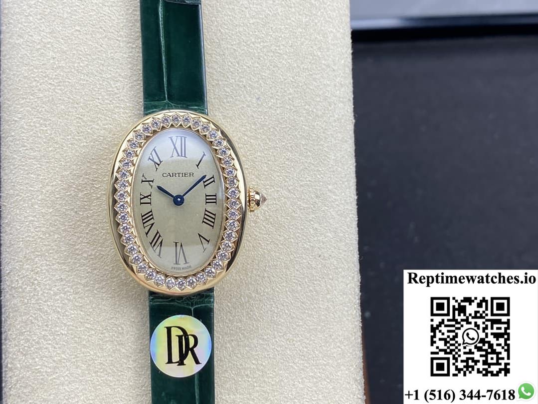 Cartier Bathtub Series Wjba0038 Dr Factory Green Strap-Rep Time Watches