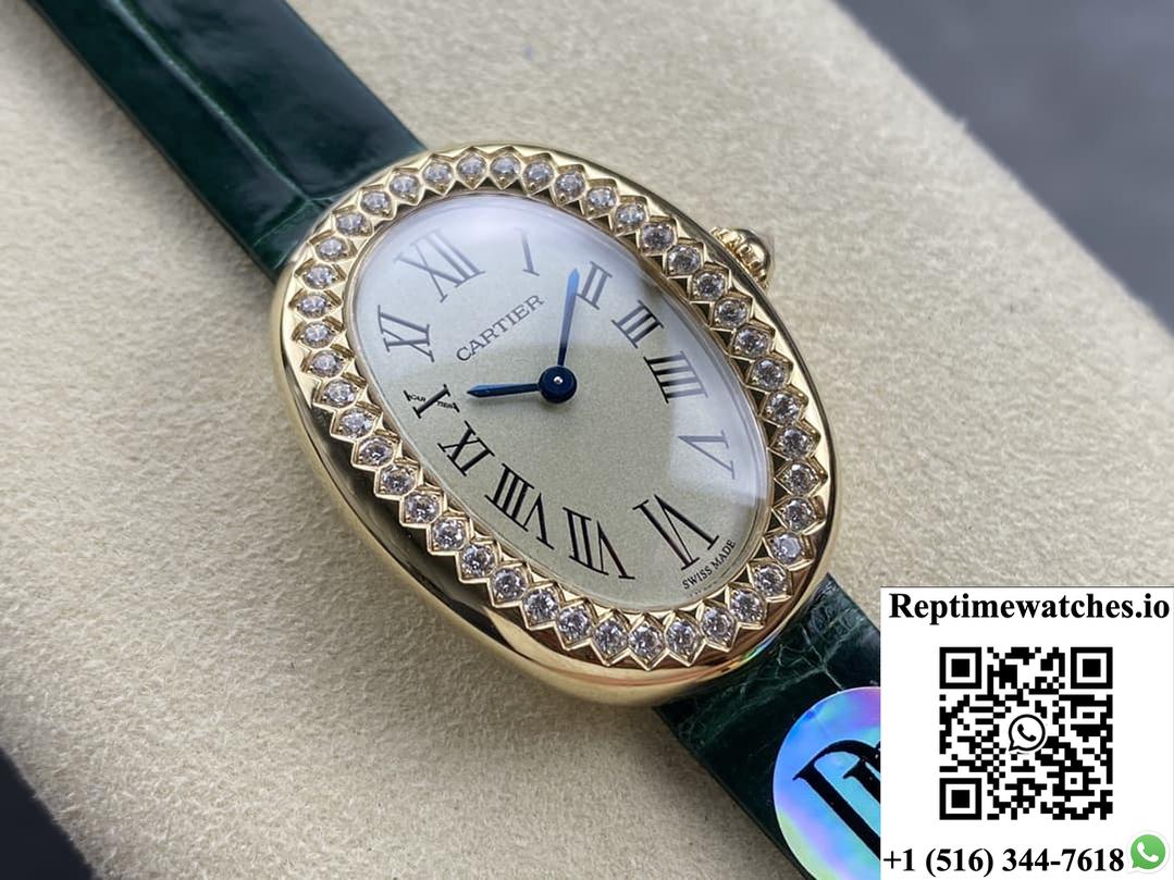 Cartier Bathtub Series Wjba0038 Dr Factory Green Strap-Rep Time Watches