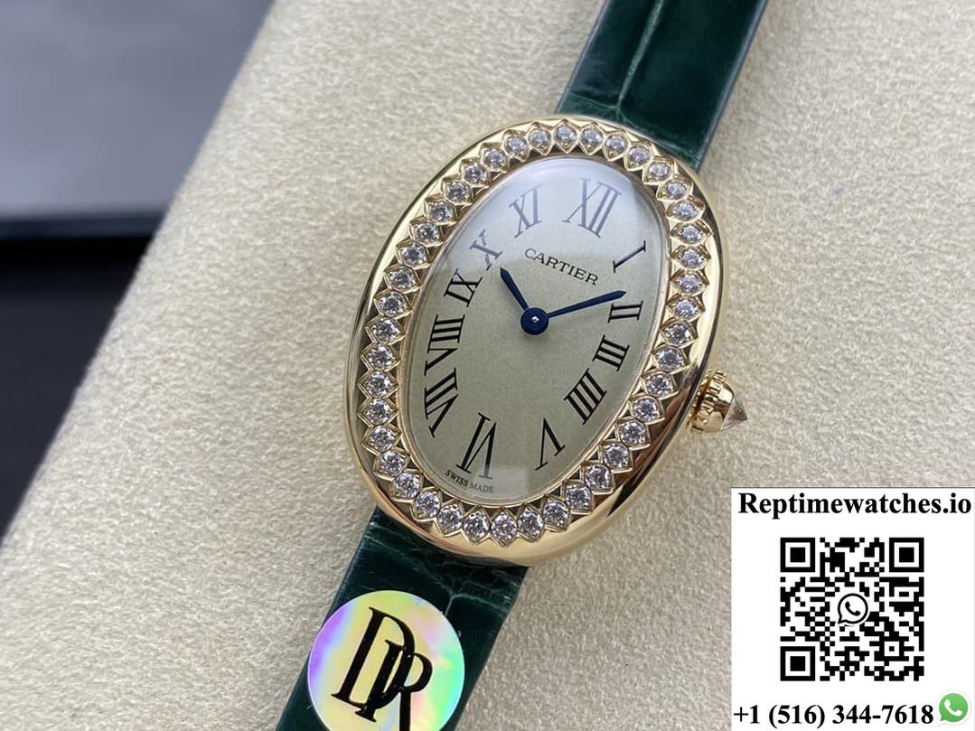 Cartier Bathtub Series Wjba0038 Dr Factory Green Strap-Rep Time Watches