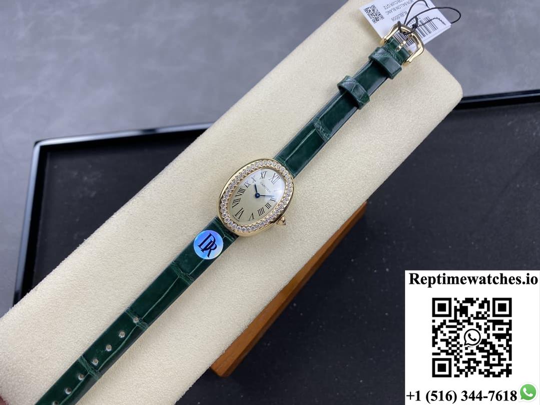 Cartier Bathtub Series Wjba0038 Dr Factory Green Strap-Rep Time Watches