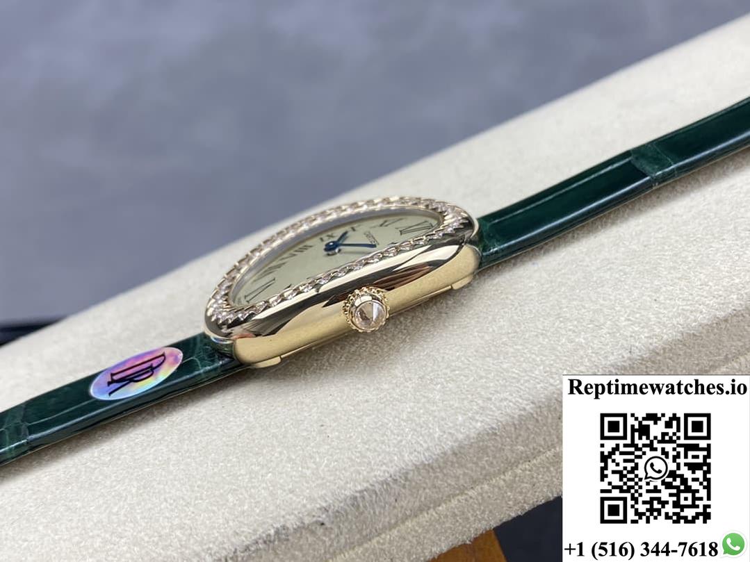 Cartier Bathtub Series Wjba0038 Dr Factory Green Strap-Rep Time Watches