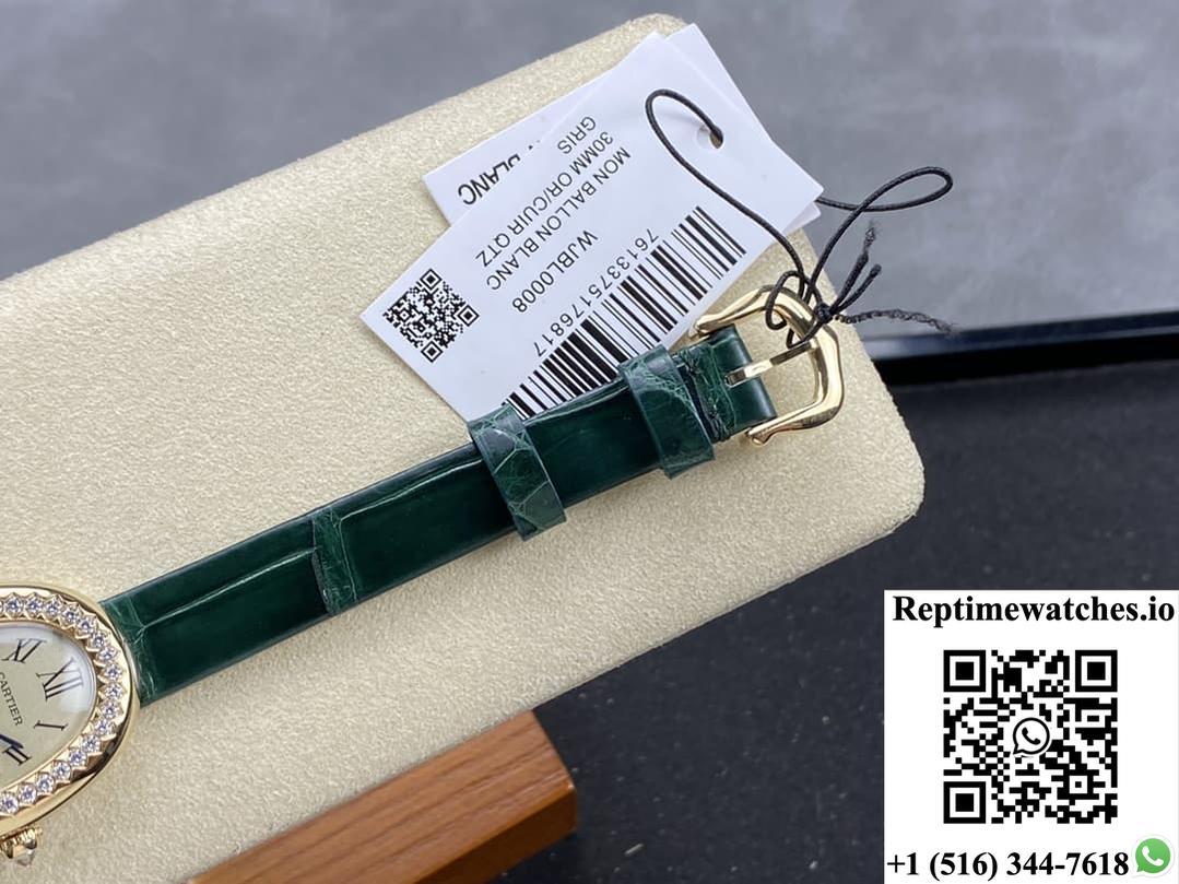 Cartier Bathtub Series Wjba0038 Dr Factory Green Strap-Rep Time Watches