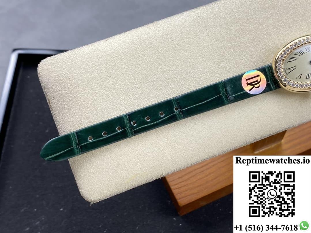 Cartier Bathtub Series Wjba0038 Dr Factory Green Strap-Rep Time Watches