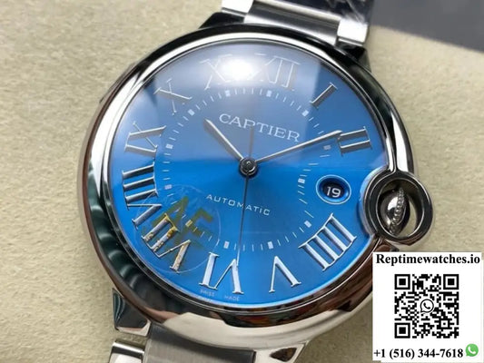 Cartier Blue Balloon WSBB0061 AF Factory Date Display