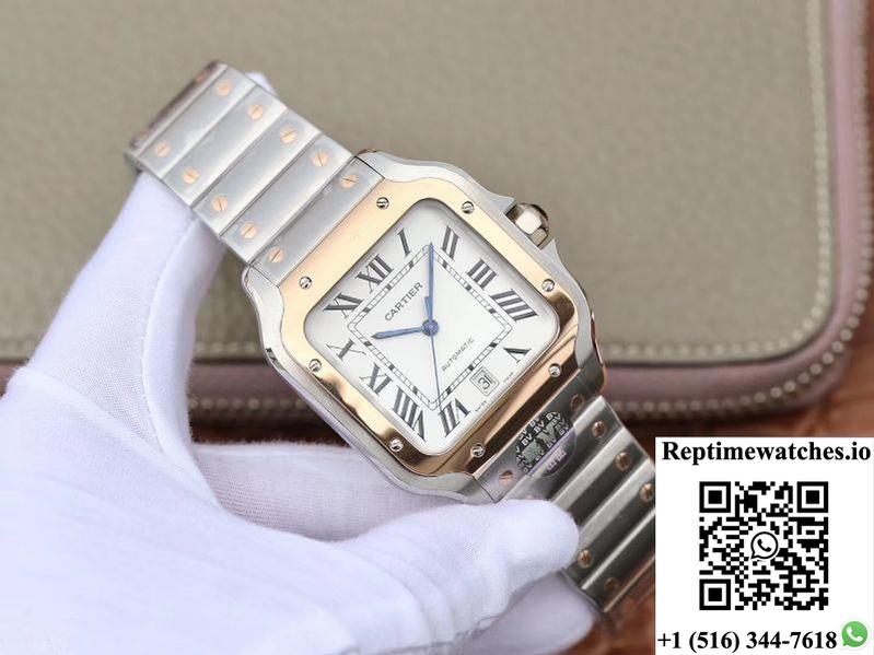Cartier De Santos W2Sa0006 Bv Factory White Dial-Rep Time Watches