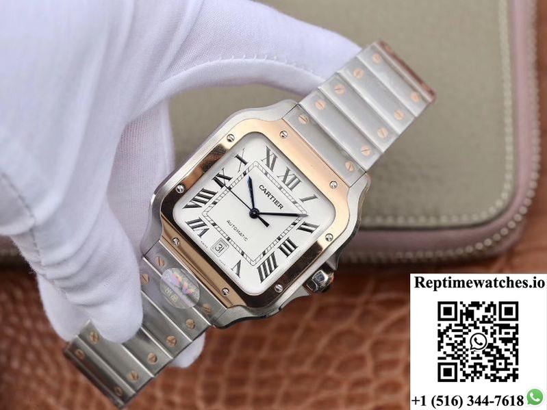 Cartier De Santos W2Sa0006 Bv Factory White Dial-Rep Time Watches