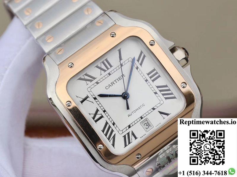 Cartier De Santos W2Sa0006 Bv Factory White Dial-Rep Time Watches