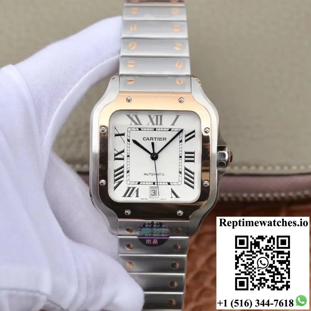 Cartier De Santos W2SA0006 BV Factory White Dial - Watches