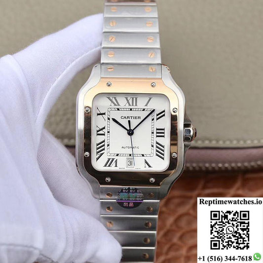 Cartier De Santos W2Sa0006 Bv Factory White Dial-Rep Time Watches