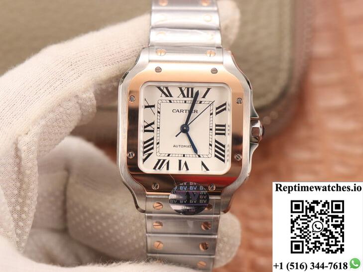 Cartier De Santos W2Sa0007 Bv Factory White Dial-Rep Time Watches