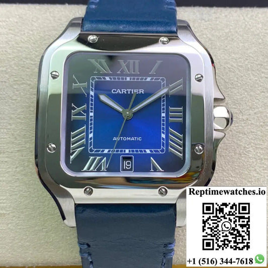 Cartier De Santos WSSA0030 BV Factory Blue Dial - Watches