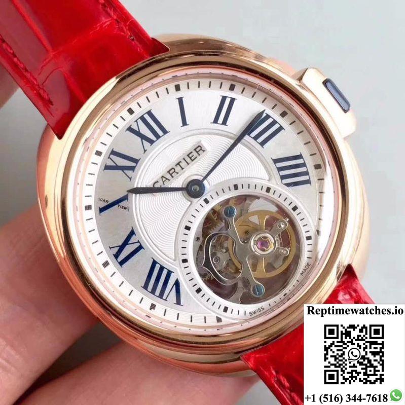 Cartier Drive De Tourbillon W4100013 18K Rose Gold White Dial-Rep Time Watches