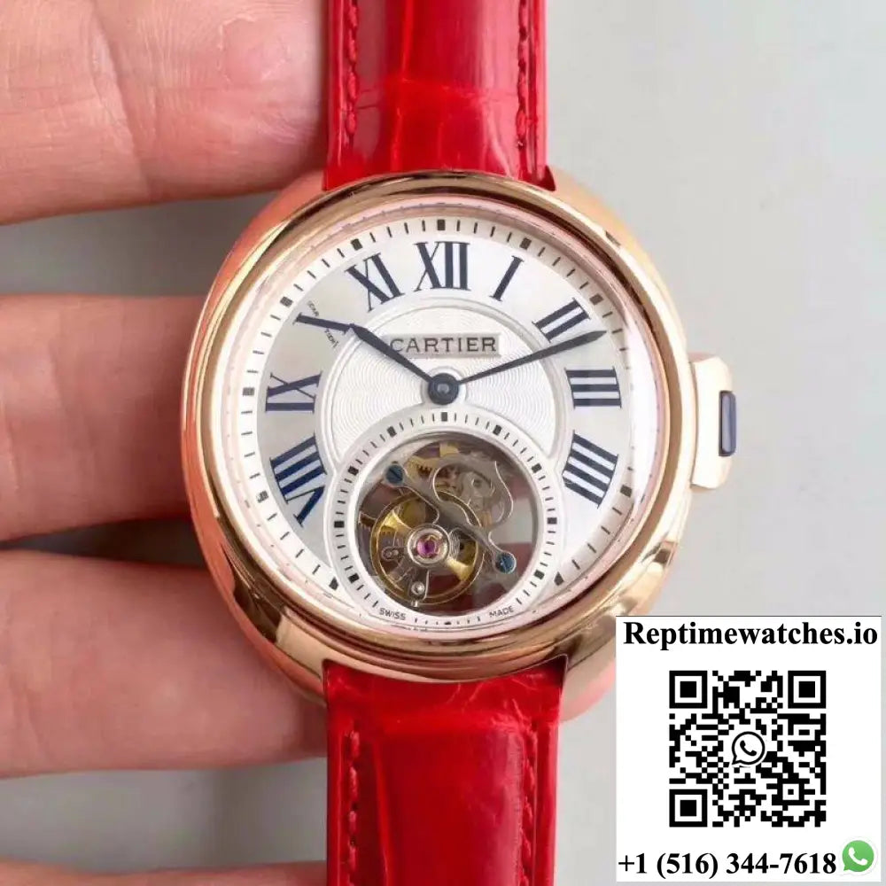 Cartier Drive De Tourbillon W4100013 18K Rose Gold White Dial - Watches