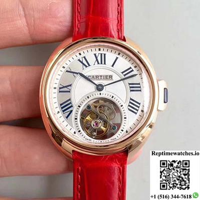 Cartier Drive De Tourbillon W4100013 18K Rose Gold White Dial-Rep Time Watches