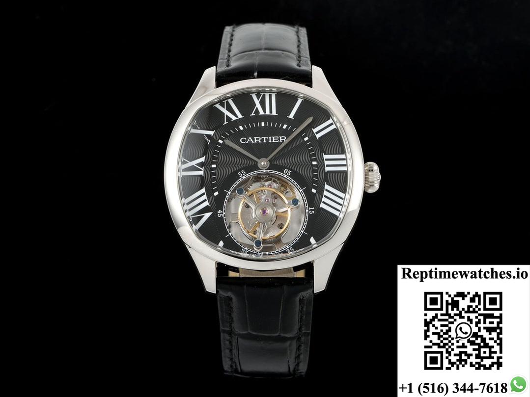 Cartier Drive De W4100015 Rms Factory Tourbillon Stainless Steel Case-Rep Time Watches