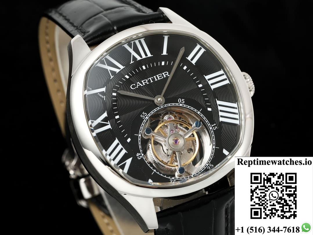 Cartier Drive De W4100015 Rms Factory Tourbillon Stainless Steel Case-Rep Time Watches