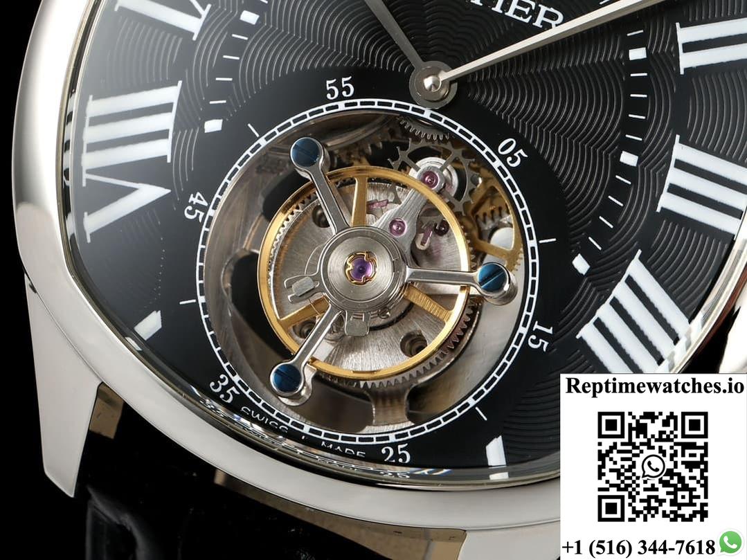 Cartier Drive De W4100015 Rms Factory Tourbillon Stainless Steel Case-Rep Time Watches