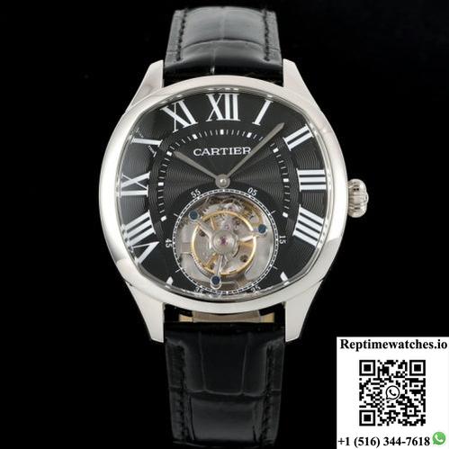 Cartier Drive De W4100015 Rms Factory Tourbillon Stainless Steel Case-Rep Time Watches