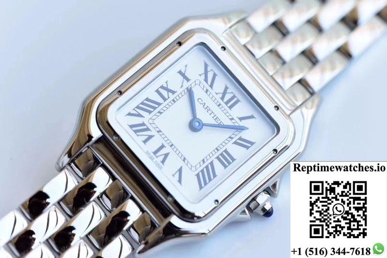 Cartier Panthere De Medium Ladies Wspn0007 Gf Factory White Dial-Rep Time Watches
