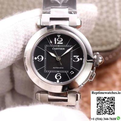 Cartier Pasha W31076M7 V9 Factory Black Dial-Rep Time Watches