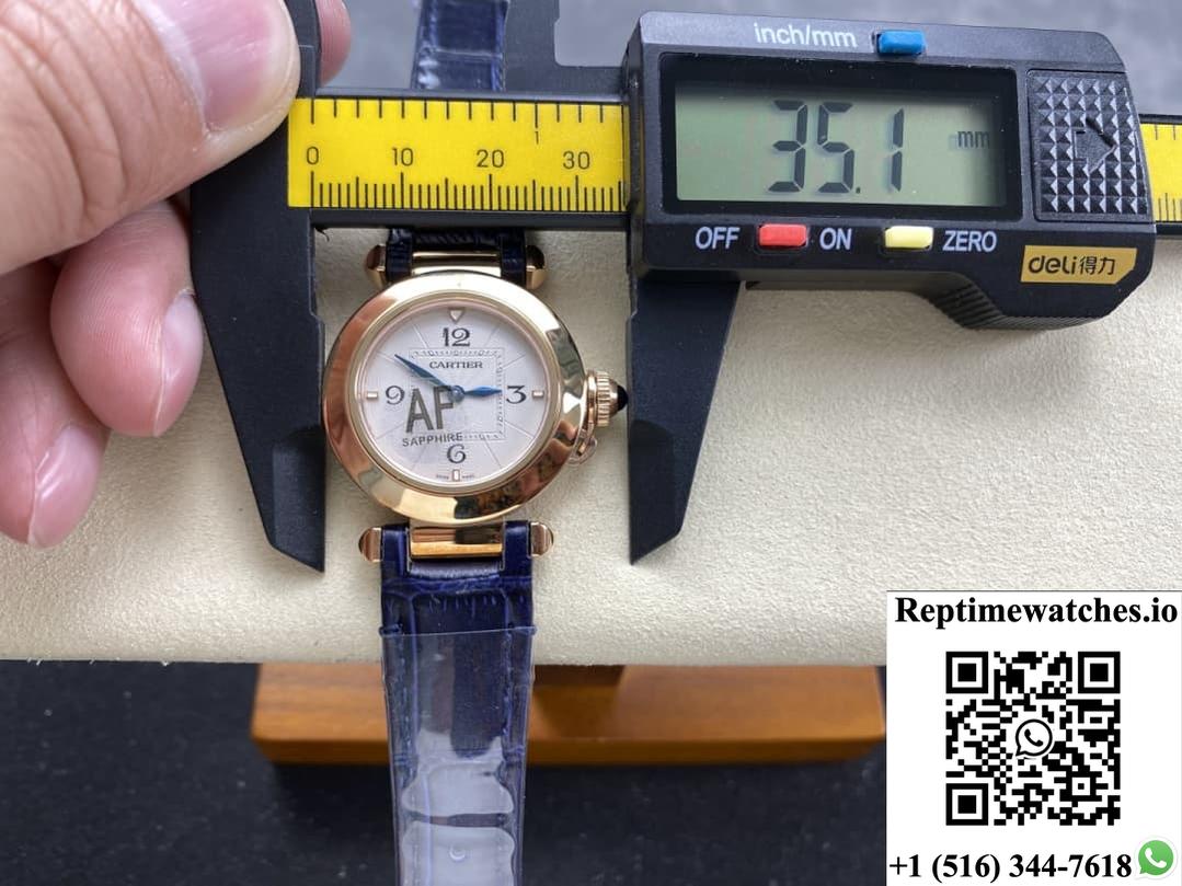 Cartier Pasha Wgpa0027 Af Factory Silver-White Dial-Rep Time Watches