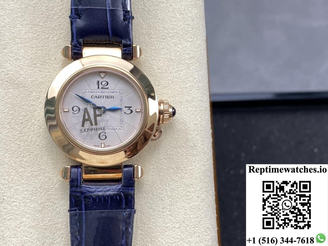 Cartier Pasha Wgpa0027 Af Factory Silver-White Dial-Rep Time Watches
