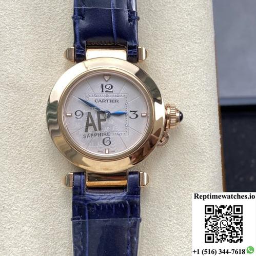Cartier Pasha Wgpa0027 Af Factory Silver-White Dial-Rep Time Watches