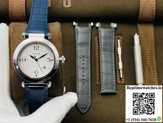 Cartier Pasha WSPA0010 41MM BV Factory Blue Strap - Watches