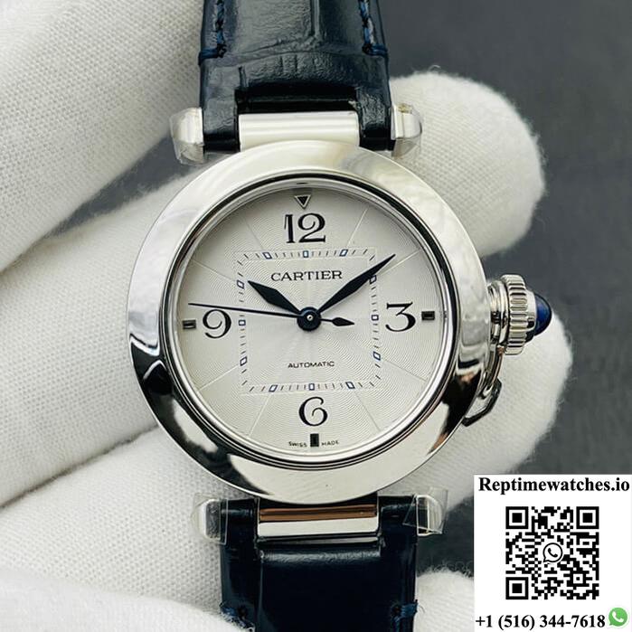 Cartier Pasha Wspa0012 35Mm Bv Factory Leather Strap-Rep Time Watches