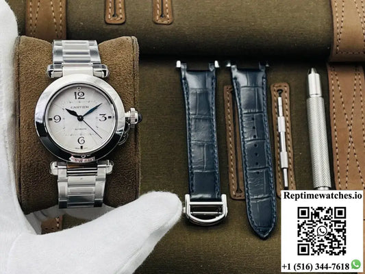 Cartier Pasha WSPA0013 35MM BV Factory White Dial - Watches